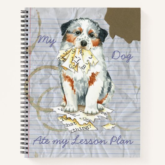 My Aussie 食べ  My Lesson Plan ノートブック (正面)