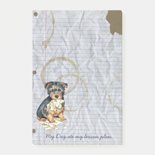 My Australian Terrier食べ My Lesson Plan ポストイット (正面)