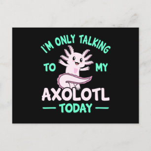 My Axolotlかわいい動物愛好家所有者GR インビテーションポストカード
