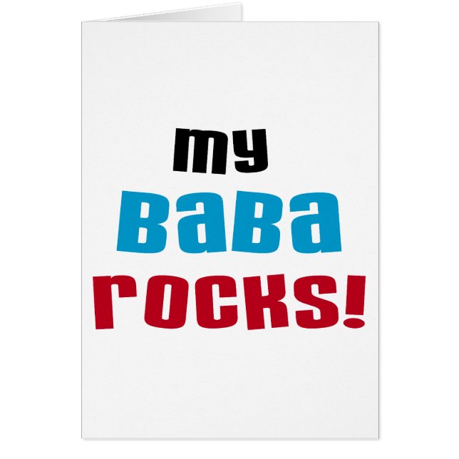 My Baba Rocks Tシャツとギフト (正面)