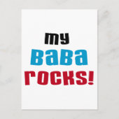 My Baba Rocks Tシャツとギフト ポストカード (正面)