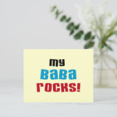 My Baba Rocks Tシャツとギフト ポストカード (スタンド正面)