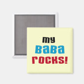 My Baba Rocks Tシャツとギフト マグネット (正面/裏面)