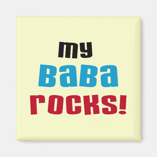 My Baba Rocks Tシャツとギフト マグネット (正面)