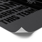 My Back Hurts From Carrying This Team Funny Humor ポスター (角)