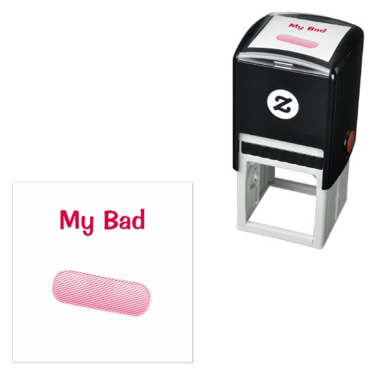 My Bad Customizable BandAid セルフインキングスタンプ (インサイチュ)