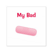My Bad Customizable BandAid セルフインキングスタンプ (デザイン)