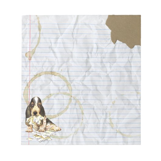 My Basset 食べ My Lesson Plan ノートパッド (正面)