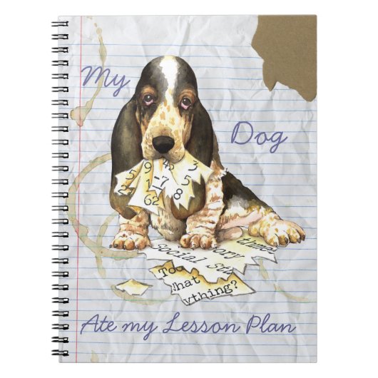 My Basset 食べ My Lesson Plan ノートブック (正面)