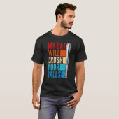 My Bat Will Crush Your Balls Baseball Bat For Men Tシャツ (正面フル)