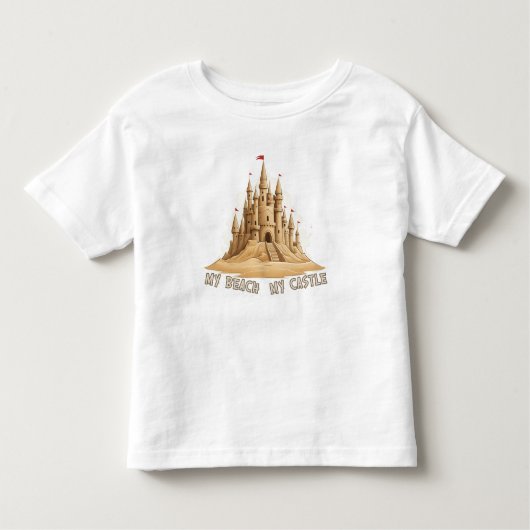 My Beach, My Sandcastle トドラーTシャツ (正面)