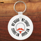 My Beard, My Choice - Red Goatee キーホルダー (正面)