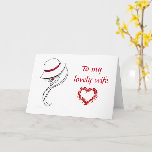 MY **BEAUTIFUL WIFE** ON OUR ANNIVERSARY カード (黄色い花)