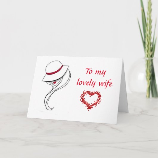 MY **BEAUTIFUL WIFE** ON OUR ANNIVERSARY カード (正面)