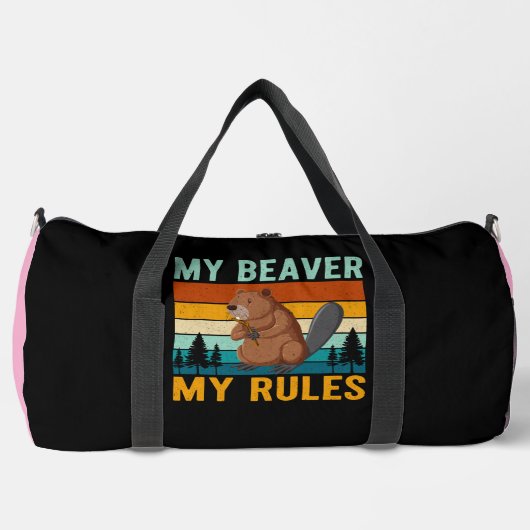 My Beaver My Rules ダッフルバッグ (正面)