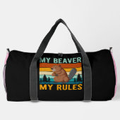 My Beaver My Rules ダッフルバッグ (裏面)