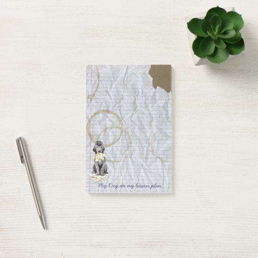 My Bedlington 食べ My Lesson Plan Post-it Notes ポストイット (オフィス)