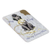 My Bedlington Terrier食べ My Lesson Plan  Magnet マグネット (右側)