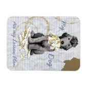 My Bedlington Terrier食べ My Lesson Plan  Magnet マグネット (横)