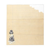 My Bedlington Terrier 食べ My Homework Notepad ノートパッド (正面)