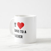 My Belongs To A Preacher Mug コーヒーマグカップ (正面左)