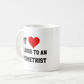 My Belongs To An Optometrist Mug コーヒーマグカップ (正面左)