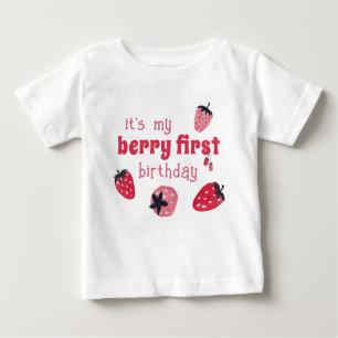 My Berry First誕生日Tシャツ ベビーTシャツ