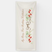 My Berry First Birthday Party 横断幕 (縦)