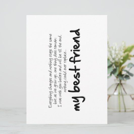 My best friend (スタンド正面)