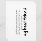 My best friend (正面/裏面)