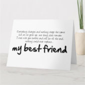 My best friend カード (正面)