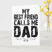My Best Friend calls me DAD birthday father's day カード (黄色い花)