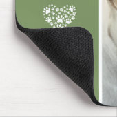 My Best Friend Pet Photo Personalized Green マウスパッド (コーナー)