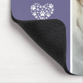My Best Friend Pet Photo Personalized Purple マウスパッド (コーナー)