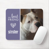 My Best Friend Pet Photo Personalized Purple マウスパッド (マウス)