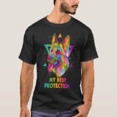 My Best Protection German Shepherd  Shepard Humor  Tシャツ (正面)
