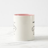 "My Best-Tea" Cute Personalized Best Friend Mug ツートーンマグカップ (中央)