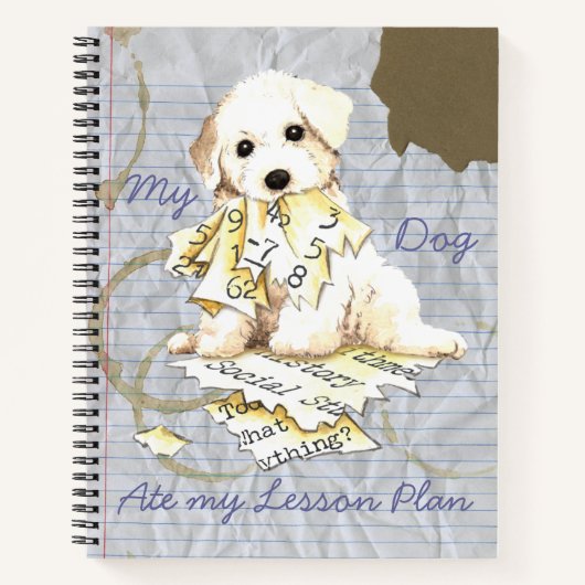 My Bichon My 食べ Lesson Plan ノートブック (正面)