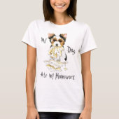 My Biewer Terrier食べ My Homework Tシャツ (正面)