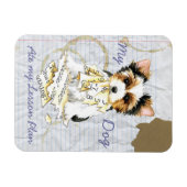 My Biewer Terrier 食べ My Lesson Plan Magnet マグネット (横)