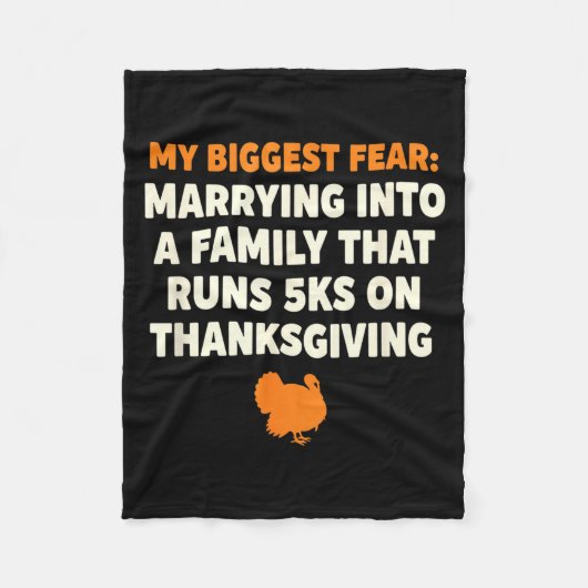 My Biggest Fear_ Marrying Into A Family That Runs  フリースブランケット (正面)