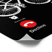 My Bike Is Calling And I Must Go Bicycle For Biker ポスター (角)