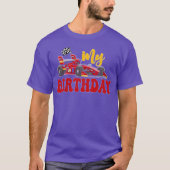 My Birthday Race Car retro Tシャツ (正面)