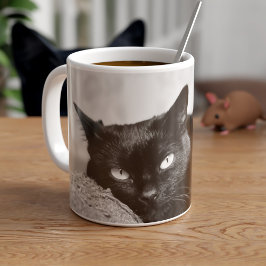 My Black Cat Photo Mug コーヒーマグカップ