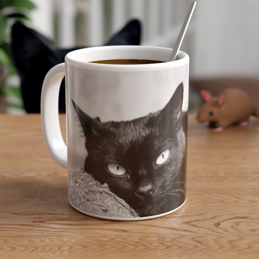 My Black Cat Photo Mug コーヒーマグカップ