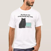 My Black Cat Understands My Code Developer Design Tシャツ (正面)