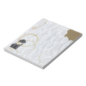 My Black Lab 食べ My Lesson Plan ノートパッド (回転)