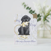 My Black Lab 食べ My Lesson Plan ポストカード (スタンド正面)