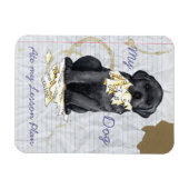 My Black Lab 食べ My Lesson Plan マグネット (横)