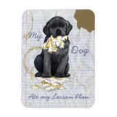 My Black Lab 食べ My Lesson Plan マグネット (縦)